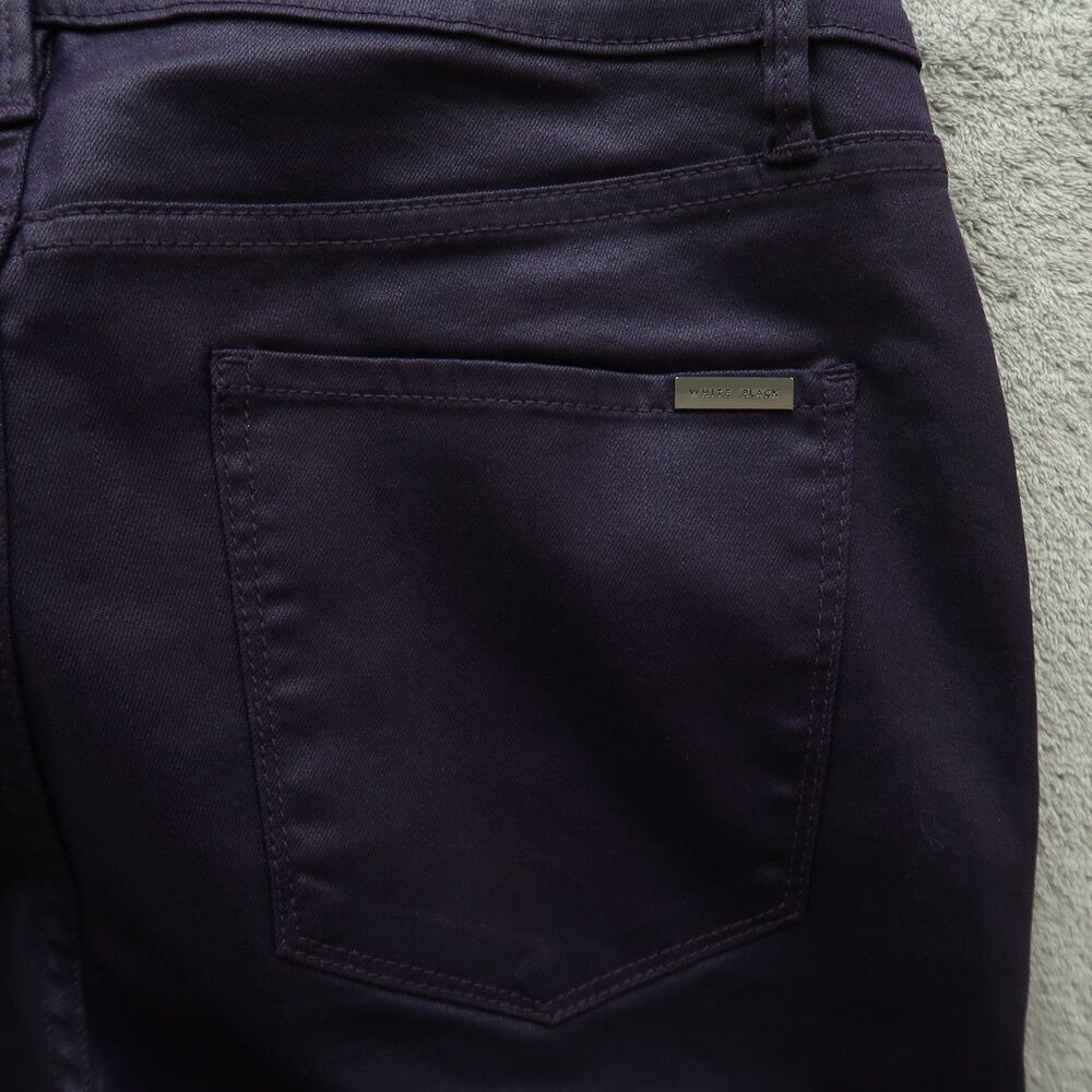 WHBM Jeans Women's Size 10L Purple High-Rise Skinny Coated Micro Jean 31" Inseam - Picture 16 of 16